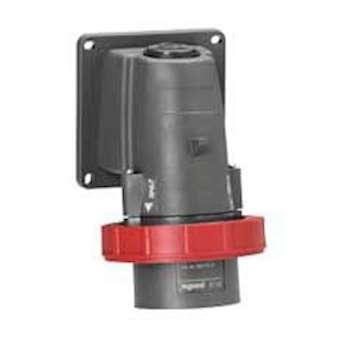 Fiche inclinée fixe Hypra IP66/67-55 32A - 380V~ à 415V~ 3P+T plastique|Legrand-LEG053090
