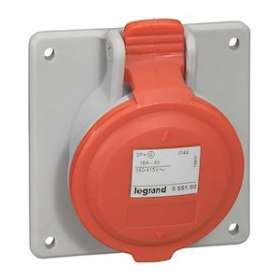 Prise à entraxes unifiés fixe P17 IP44 16A - 380V~ à 415V~ - 3P+N+T|Legrand-LEG555189