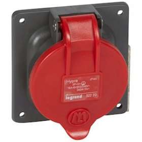 Prise à entraxes unifiés Hypra IP44 16A - 380V~ à 415V~ - 3P+N+T - plastique|Legrand-LEG052220