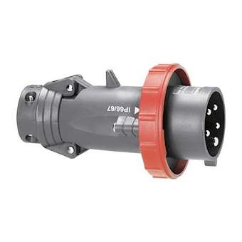 Fiche mobile droite Hypra IP66/67-55 16A - 380V~ à 415V~ - 3P+N+T - plastique|Legrand-LEG051161