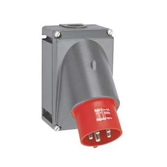 Fiche inclinée Hypra IP44 32A - 380V~ à 415V~ - 3P+N+T - plastique|Legrand-LEG052874