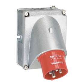 Fiche inclinée Hypra IP44 16A - 380V~ à 415V~ - 3P+N+T - métal|Legrand-LEG052164