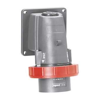 Fiche inclinée Hypra IP66/67-55 16A - 380V~ à 415V~ - 3P+N+T - plastique|Legrand-LEG051191
