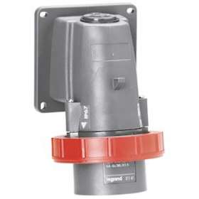 Fiche inclinée Hypra IP66/67-55 16A - 380V~ à 415V~ - 3P+N+T - plastique|Legrand-LEG051191
