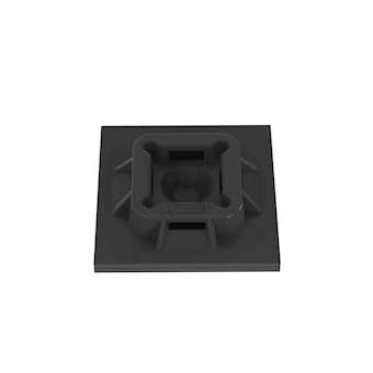 Embase adhésive haute température,4 voies,25,4x25,4mmP.A 6.6,Noir,Cdt.500|Panduit Composants Industriels-PNUABM100-AT-D0