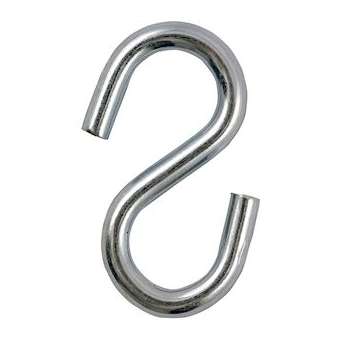 Crochet 'esse' D 3.4 mm en acier zingué (x 100)|Bizline-BIZ710170