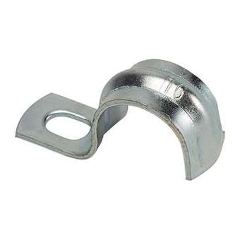 Attache perforée renforcée 1 patte D 26 mm en acier zingué (x 100)|Bizline-BIZ710592