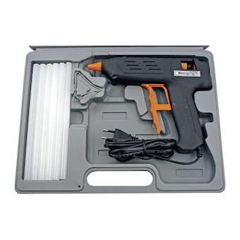 Coffret pistolet à colle 80 W avec support et 12 bâtons D 11 x 200 mm|Bizline-BIZ700034