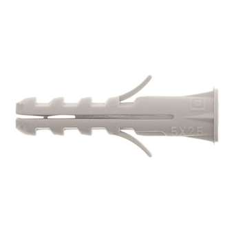 Cheville matériaux pleins ALFA avec collerette D 8 x 40 mm vis D 4.5-6 (x 120)|Bizline-BIZ720152