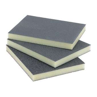 Éponge abrasive (x 3) G60, G100 et G180, lavable et réutilisable|Bizline-BIZ790905