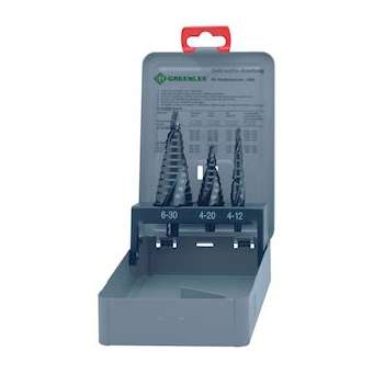 Kit de trois forets étagés Kwik Stepper dans un coffret métal|Klauke-KKE50069900
