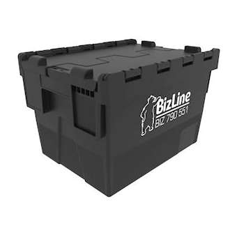 Bac de rangement à couvercle intégré 400 x 300 x 264 mm|Bizline-BIZ790551