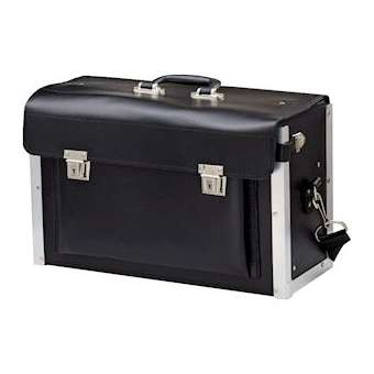 Valise à outils cuir noir|Bizline-BIZ700065