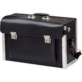 Valise à outils cuir noir|Bizline-BIZ700065