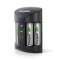 Chargeur Pro 2000 mAh recharge 4 piles AA ou AAA avec indicateur de chargement