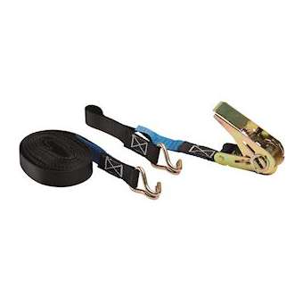 Sangle 2 parties avec cliquet 40 + 460 cm x 25 mm noire|Bizline-BIZ730933