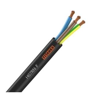 Câble souple H07-RNF Titanex 3G1,5 couronne de 25m|Fils et Câbles Druise-FILH07RNF3G1,5B25