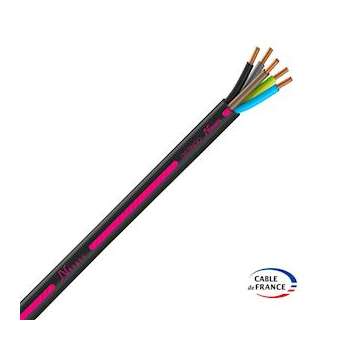 Câble rigide R2V Distingo cuivre 5G1,5 couronne de 25m|Fils et Câbles Druise-FILR2V5G1,5B25