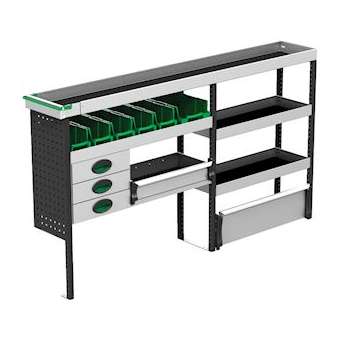 Kit flexible long fourgon compact avec goulotte (1874 mm x 1000 mm x 300 mm)|Bizline-BIZ771032