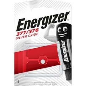 Pile Oxyde argent 377 376 x 1 haute performance pour montre|Energizer france-RSN107777