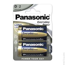 Blister(s) x 2 Pile alcaline blister x2 Panasonic Everyday Power LR20 - D 1.5V 1|Enix energies-NXGPCA6438