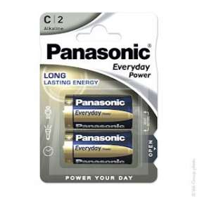 Blister(s) x 2 Pile alcaline blister x2 Panasonic Everyday Power LR14 - C 1.5V 9|Enix energies-NXGPCA6437