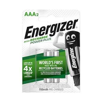 Pile rechargeable AAA 700 mAh x 2 rechargeable des centaines de fois|Energizer france-RSN416992