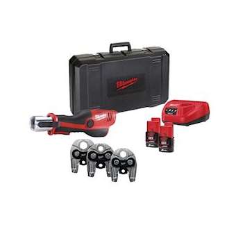 Sertisseuse plomberie 12 V + 2 batteries 2 Ah et chargeur (sans matrice)|Bizline-BIZ790648