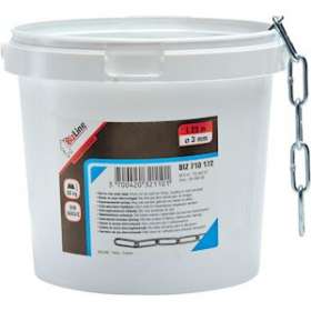 Chaînette mailles longues droites D 3 mm x 25 m acier zingué|Bizline-BIZ710172