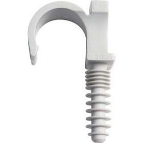 BIZCLIP double D 16 mm PA 6 gris (x 100)|Bizline-BIZ710330