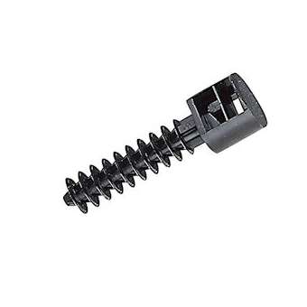 Embase noire protégée ultraviolets à cheville à écartement mural perçage D8mm|Legrand-LEG031958