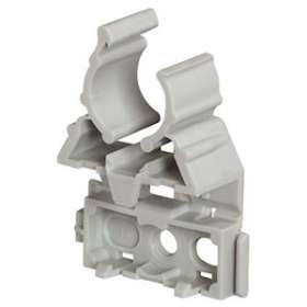 Lyre grise pour tube IRL D40mm avec fixation par cloueur type Pulsa 700E|Legrand-LEG031374