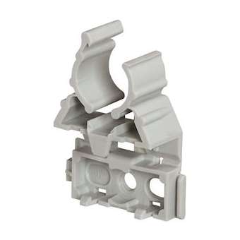 Lyre grise pour tube IRL D25mm avec fixation par cloueur type Pulsa 700E|Legrand-LEG031372
