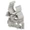 Lyre grise pour tube IRL D25mm avec fixation par cloueur type Pulsa 700E