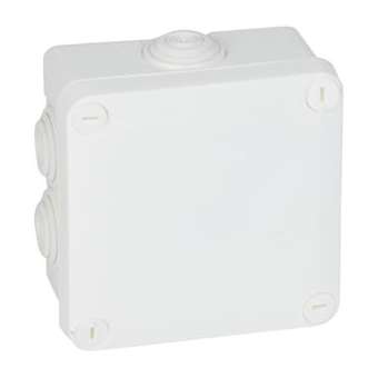 Boîte de dérivation carrée Plexo dimensions 105x105x55mm - blanc RAL9010|Legrand-LEG092023