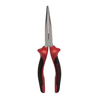 Pince à becs demi-ronds longs droits 200 mm isolée 1000 V|Bizline-BIZ790231