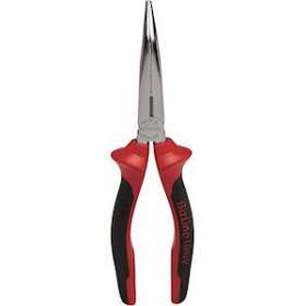 Pince à becs demi-ronds longs coudés 200 mm isolée 1000 V|Bizline-BIZ790232