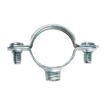 Collier standard simple D 40 mm en acier zingué avec pas de vis 7 x 150 (x 50)|Bizline-BIZ400124