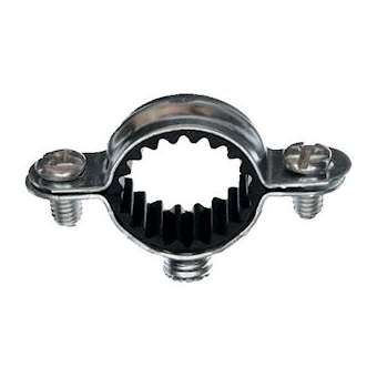 Collier isophonique simple D 32 mm acier zingué avec pas de vis 7 x 150 (x 50)|Bizline-BIZ400038