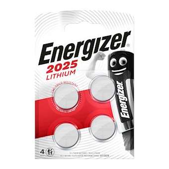 Pile bouton Lithium 2025 x 4 haute performance et longue duree|Energizer france-RSN415360