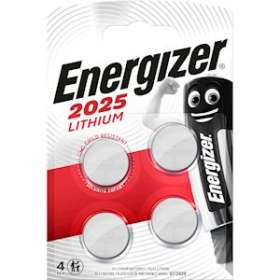 Pile bouton Lithium 2025 x 4 haute performance et longue duree|Energizer france-RSN415360