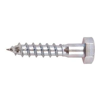 Tire-fonds tête hexagonale en acier zingué D 6 x 60 mm (x 40)|Bizline-BIZ770062