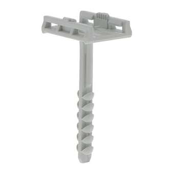 Cheville support pour collier inter-connectable D 6 x 25 mm PA 6.6 gris (x 100)|Bizline-BIZ300460