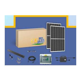 Kit Solaire 3KW--4 micro-onduleur 800W-8PV mono 375W-toit tuile ETN-Coffret AC|-KWC89068