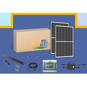 Kit Solaire 3KW--4 micro-onduleur 800W-8PV mono 375W-toit tuile ETN-Coffret AC|-KWC89068