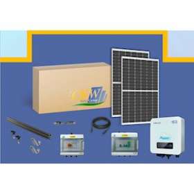 Kit Solaire 3Kw-clé en main-ond.string,8 panneaux 375W-ETN toit tuile|-KWC89055