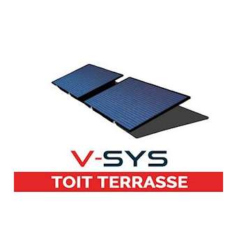 Kit V-SYS toit terrasse 660W 1L2 paysage avec matériel élec|Cetih Carquefou-SYVKA16S2V60Y2