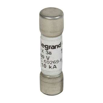 Fusible cylindrique 1000V 10x38mm gPV pour application photovoltaïque - 12A|Legrand-LEG414628
