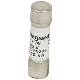 Fusible cylindrique 1000V 10x38mm gPV pour application photovoltaïque - 20A|Legrand-LEG414630