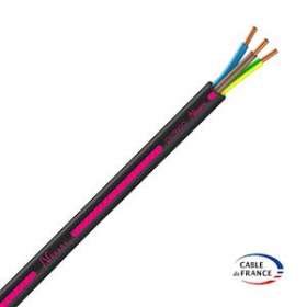 Câble rigide R2V Distingo cuivre 3G1,5 couronne de 50m|Fils et Câbles Druise-FILR2V3G1,5C50NXS